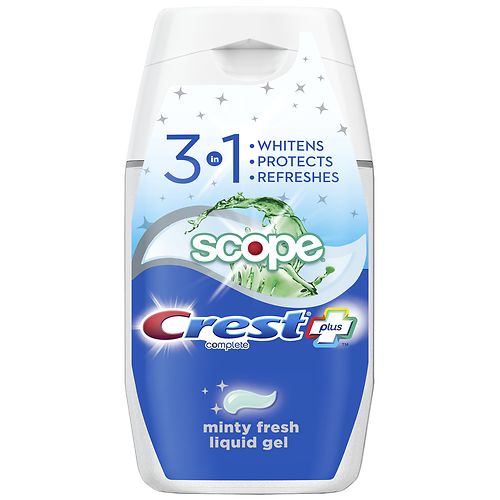 Crest Plus Scope Outlast 4.6oz Liquid Gel Toothpaste (Minty Fresh)