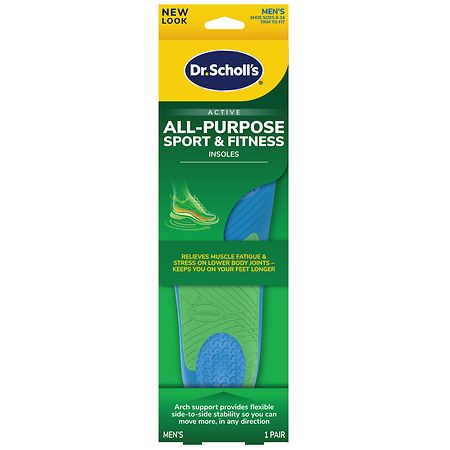 Dr. Scholl's All-Purpose Sport & Fitness Comfort Insoles, For Men Mens 8-14