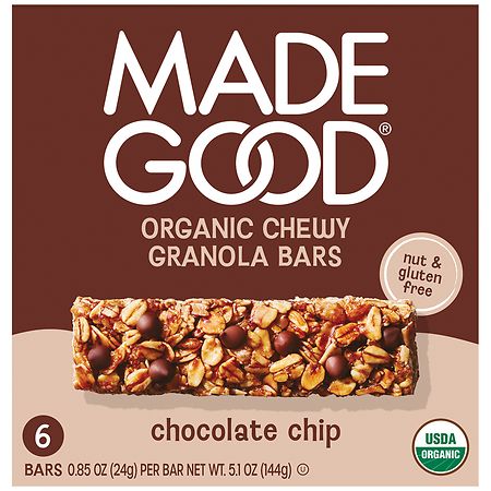 Made Good Organic Chewy Granola Bars Chocolate Chip