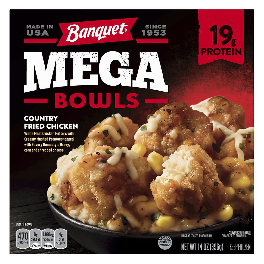 Banquet Mega Bowl Country Fried Chicken