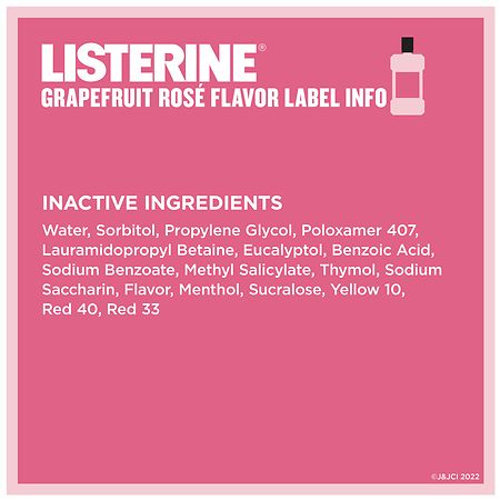 Zero Alcohol Mouthwash in Grapefruit Rose Flavor
