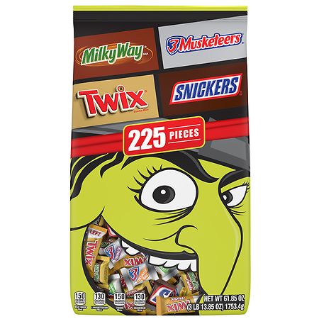 M&M'S Snickers Starburst & Twix Bulk Halloween Candy Variety Pack