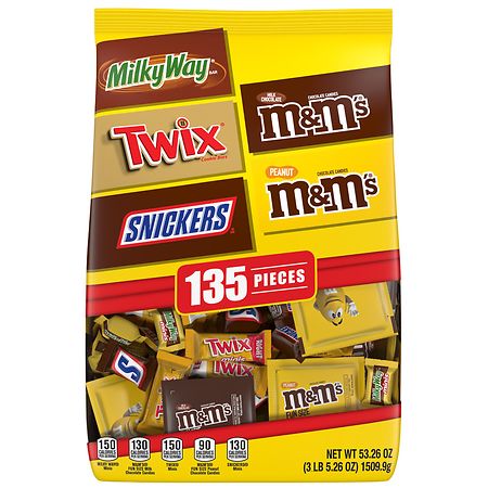 M&M'S Lovers Chocolate Candy Fun Size Variety Assorted Mix Bag