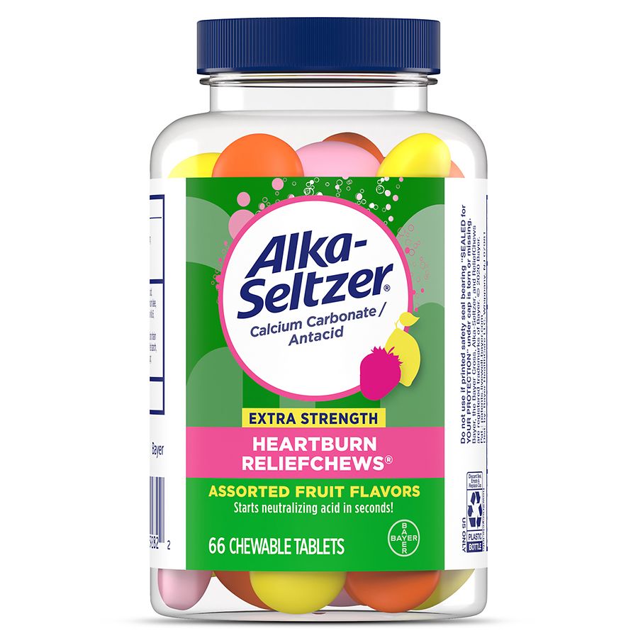 Alka-Seltzer Heartburn Relief Chews Fast Antacid Assorted Fruit | Walgreens