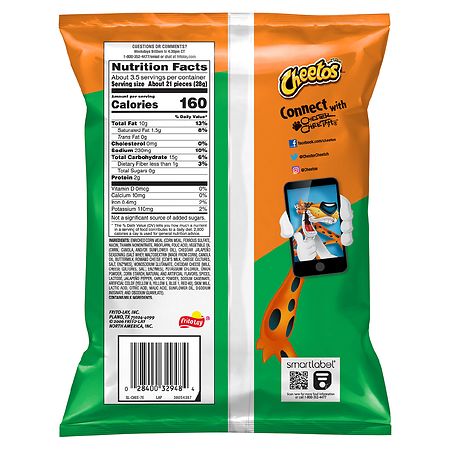  Cheetos Cheese Snacks, Crunchy, Flaming Hot, 3.25 Ounce (Pack  of 28)