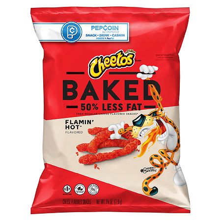Cheetos Baked Cheese Flavored Snacks Flamin' Hot