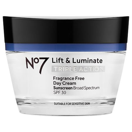 No7 Lift & Luminate Triple Action Fragrance Free Day Cream SPF 30 Fragrance Free