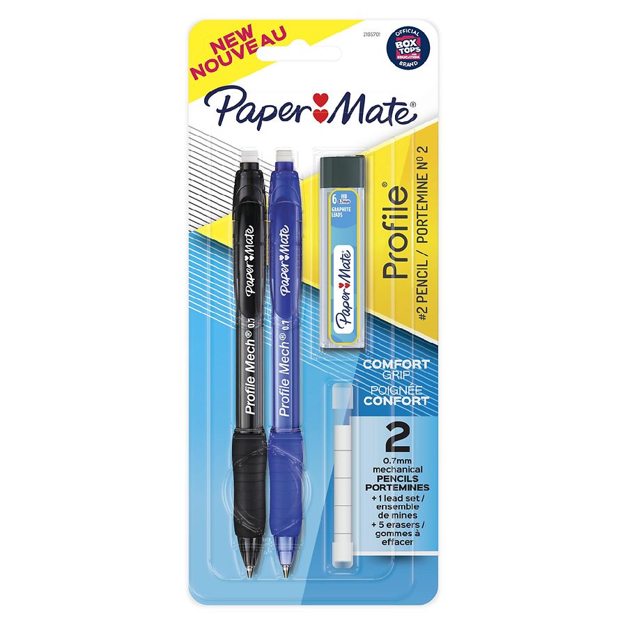 Paper Mate Mechanical Pencil Set with Lead & Eraser Refill