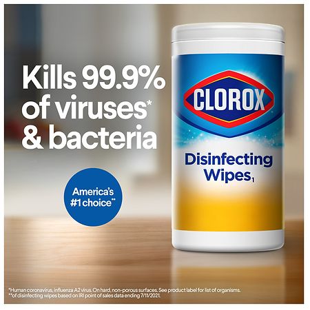 Clorox Disinfecting Wipes, Bleach Free Cleaning Wipes, Household  Essentials, Fresh Scent, Moisture Seal Lid, 75 Wipes, Pack of 3 (New  Packaging)