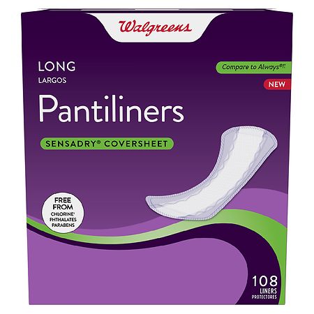 Walgreens Long Pantiliners Unscented