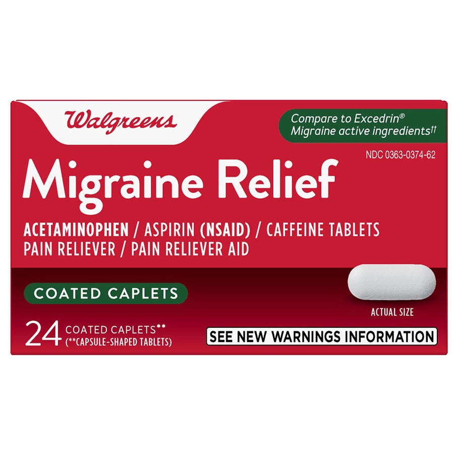 Excedrin Migraine for Migraine Relief Headache Pain Reliever - 300 Caplets