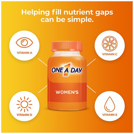 One A Day VitaCraves Women's Multivitamin Gummies Blue Raspberry, Cherry,  Orange