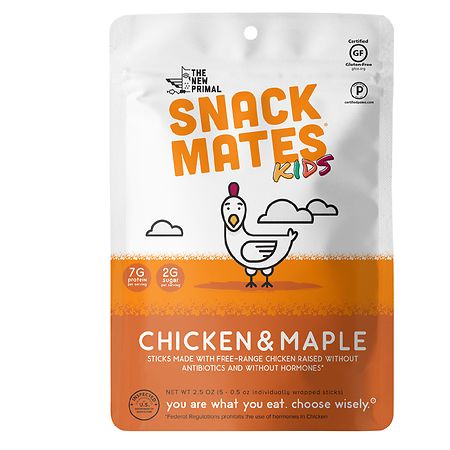 The New Primal Snack Mates Kids Chicken & Maple Sticks