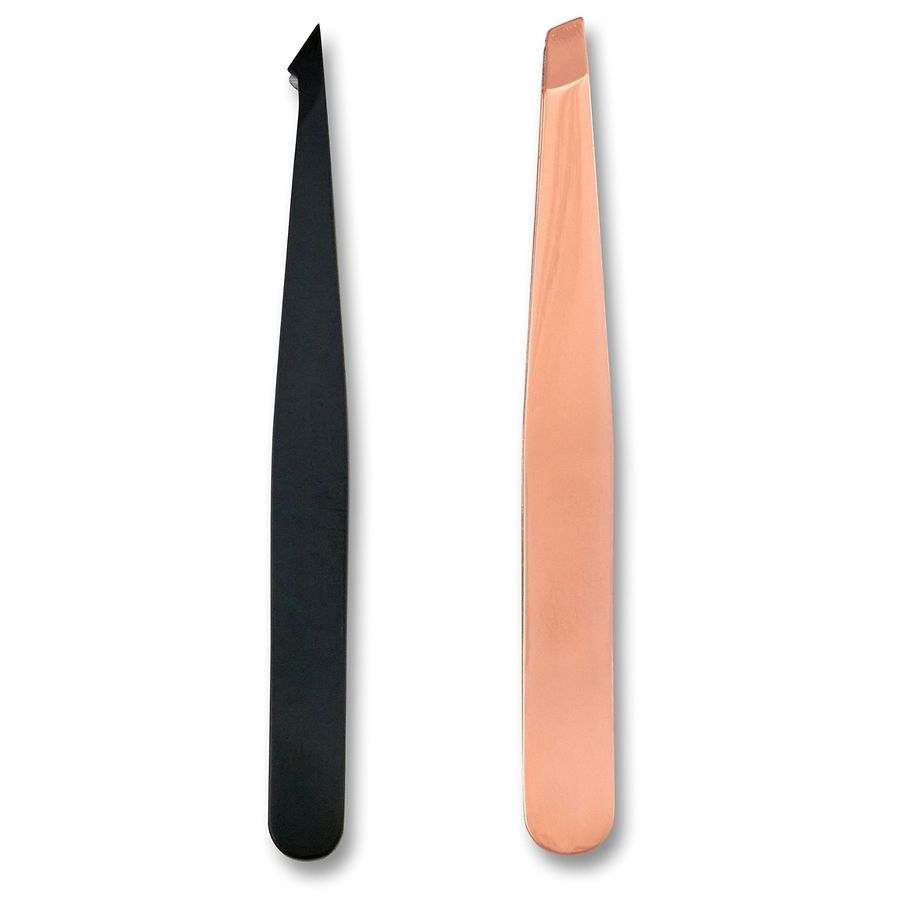 Japonesque Pointed Slant & Slant Tweezers Rose Gold Walgreens