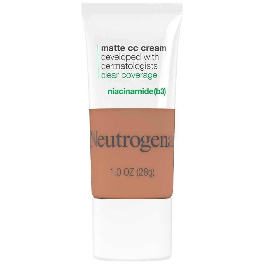 Neutrogena Clear Coverage Flawless Matte CC Cream Fragrance-Free, Maple