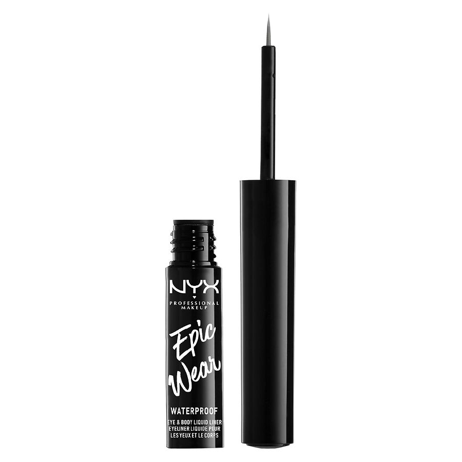 NYX Professional Makeup Epic Wear Metallic Long-Lasting Liquid Eyeliner, Gunmetal