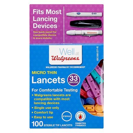 Walgreens Lancets 33G