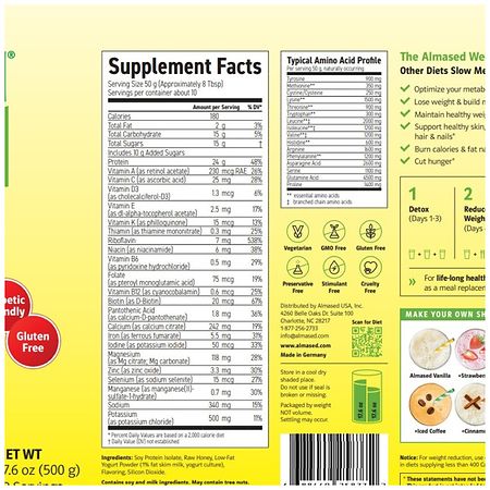 Almased Low-Glycemic High-Protein Diet and Meal Replacement Plan