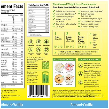 Almased Low-Glycemic High-Protein Diet and Meal Replacement Plan