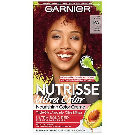 Garnier Nutrisse Ultra Color Nourishing Bold Permanent Hair Color Creme Red Autumn RA1