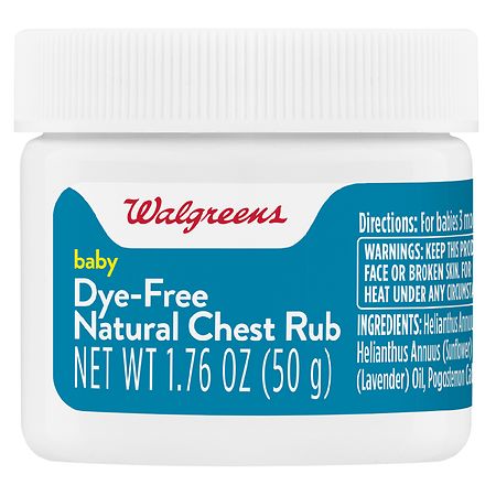 Walgreens Natural Baby Chest Rub