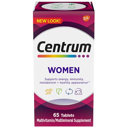 UPC 305734755654 product image for Centrum Women Multivitamin & Multimineral Supplements Tablets - 65.0 ea | upcitemdb.com