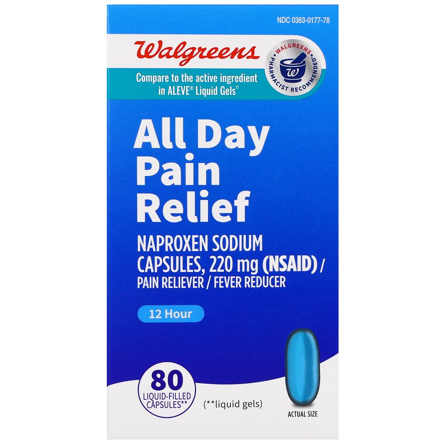 Walgreens All Day Pain Relief Liquid-Filled Capsules