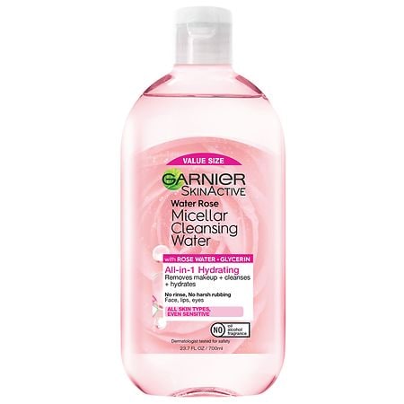 SkinActive Micellar Cleansing Water & Makeup Remover with Rose Water For Normal to Dry Skin