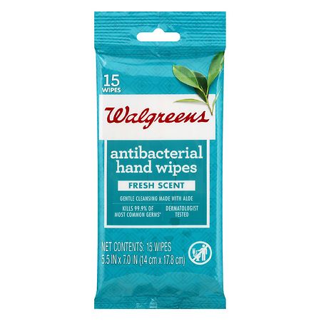 Walgreens Antibacterial Hand Wipes for Travel Fresh