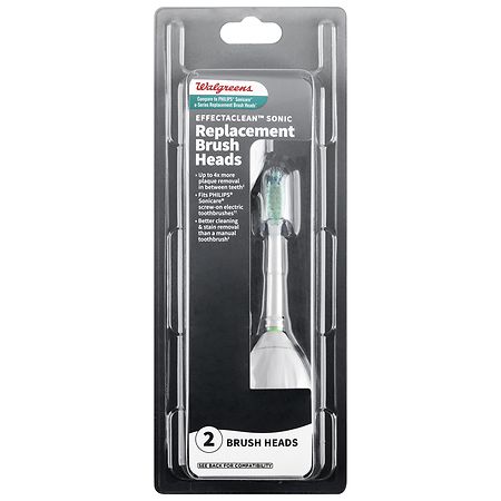 Walgreens Effectaclean Sonic Replacement Brush Heads