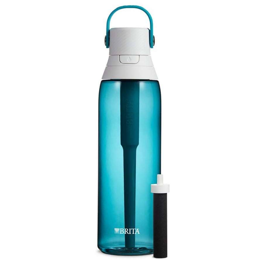 Brita Brita Water Bottle with Filter, Premium Filtered Water Bottle, BPA  Free Sea Glass