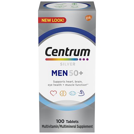 Centrum Silver Men 50+, Multivitamin & Multimineral Supplements Tablets