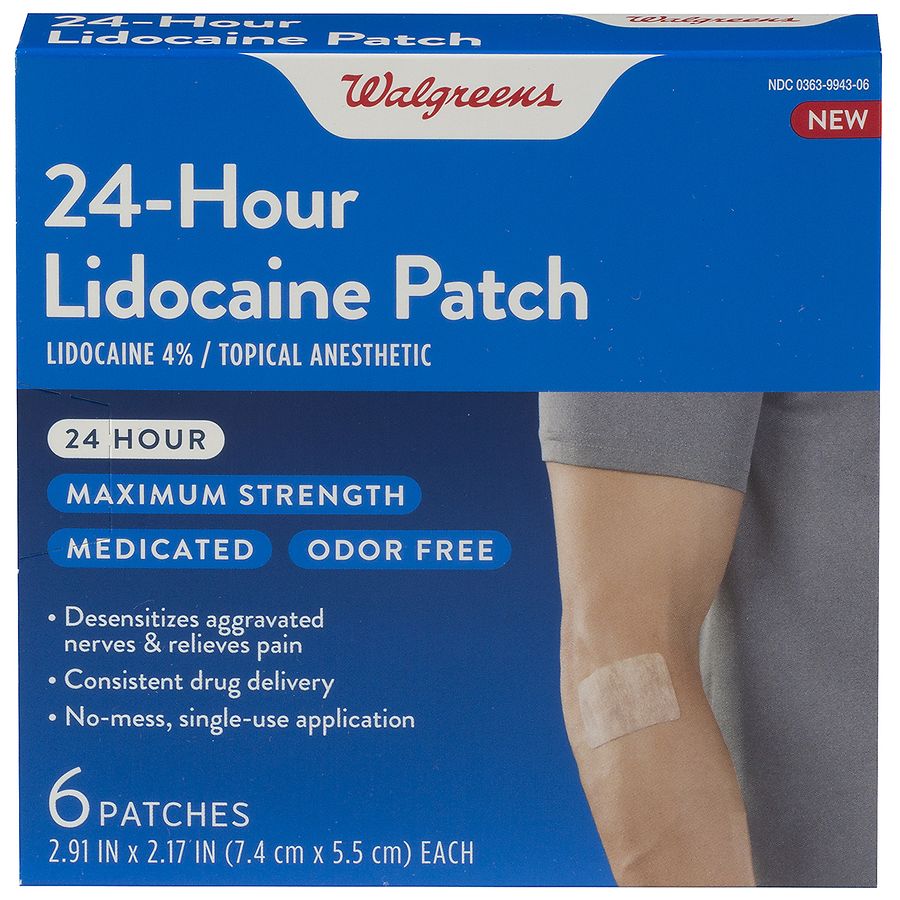 Walgreens Pain Relieving Lidocaine Patches Maximum Strength
