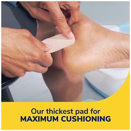 Dr. Scholl's MOLESKIN PADDING STRIPS (3 Ct) Thin, Flexible Cushioning &  Pain Relief - Cut To Any Size - Doctor Recommended - Strip Size 4 1/8  Inches X