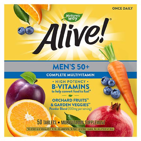 Alive! Men's 50+ Complete Multi-Vitamin Tablets