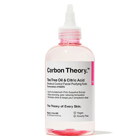 Carbon Theory Tea Tree Oil & Citric Acid Breakout Control Facial Purifying Tonic
