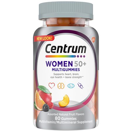 Centrum Women 50+, Multivitamin & Multimineral Gummies Assorted Fruit