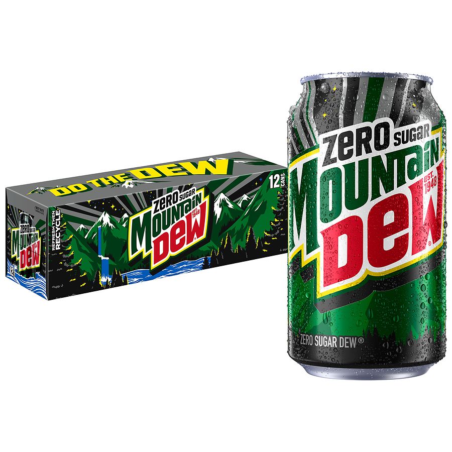 Mountain Dew Zero Sugar Soda Pop