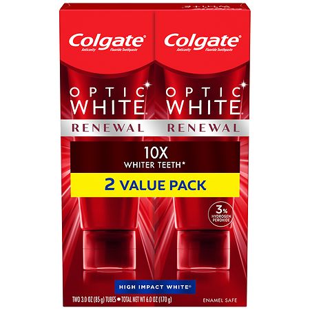 Colgate Optic White Renewal Teeth Whitening Toothpaste High Impact White