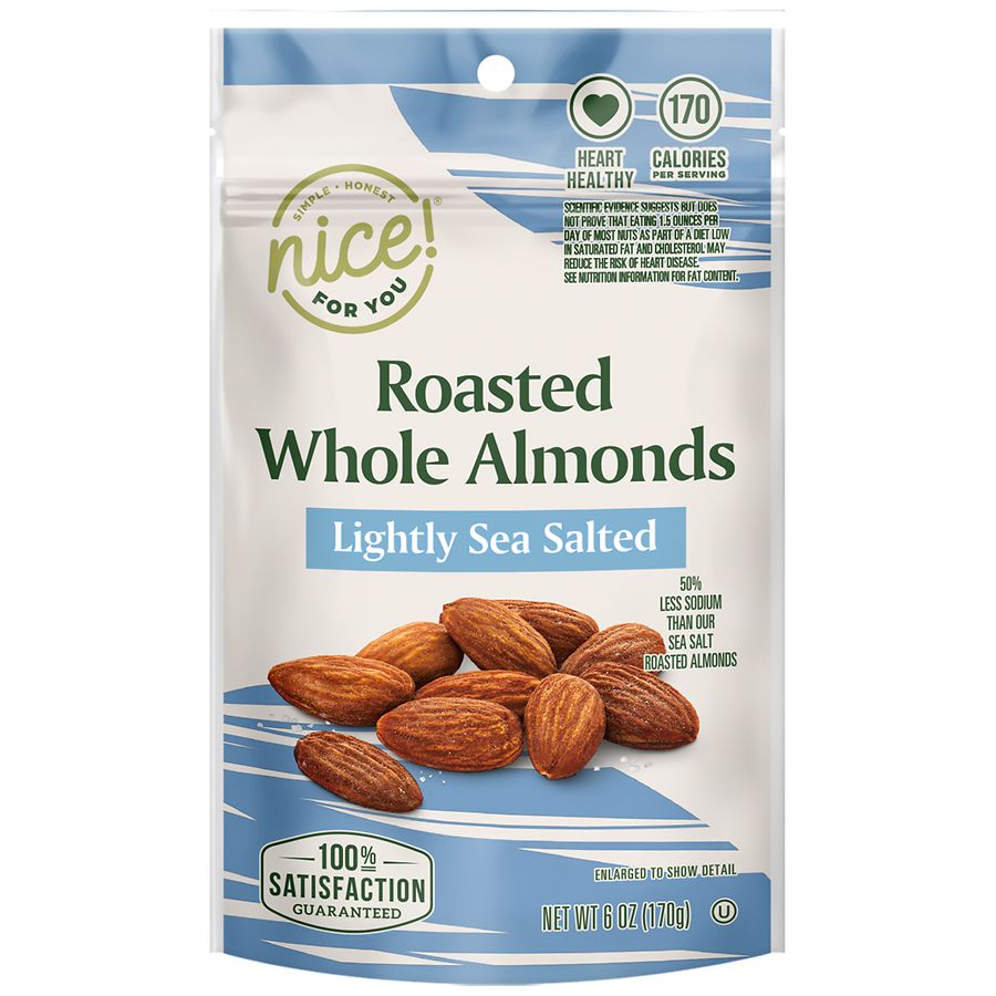 Nice! For You Roasted Whole Almonds Lightly Sea Salted