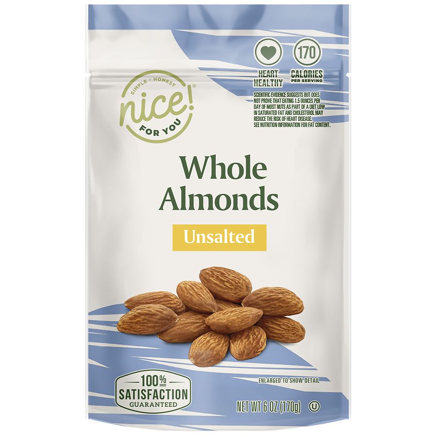 Nice! For You Whole Almonds Unsalted