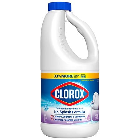 Clorox Splash-Less Bleach, Concentrated Formula Lavender