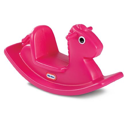 Little Tikes Kids Rocking Horse in Magenta  Classic Indoor Outdoor Toddler Ride-on Toy - For Kids Boys Girls Ages 12 Months to 3 Years Old