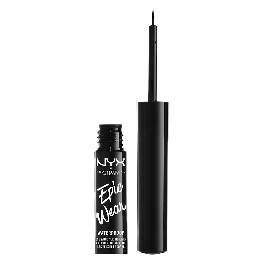NYX Professional Makeup Epic Wear Metallic Long-Lasting Liquid Eyeliner, Black Metal