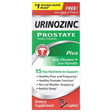 Urinozinc Prostate Plus, Clinical Strength Saw Palmetto & Beta Sistosterol Supplement