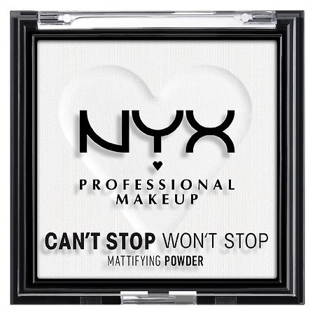 NYX Professional Makeup Can't Stop Won't Stop Mattifying Pressed Powder Brightening Translucent