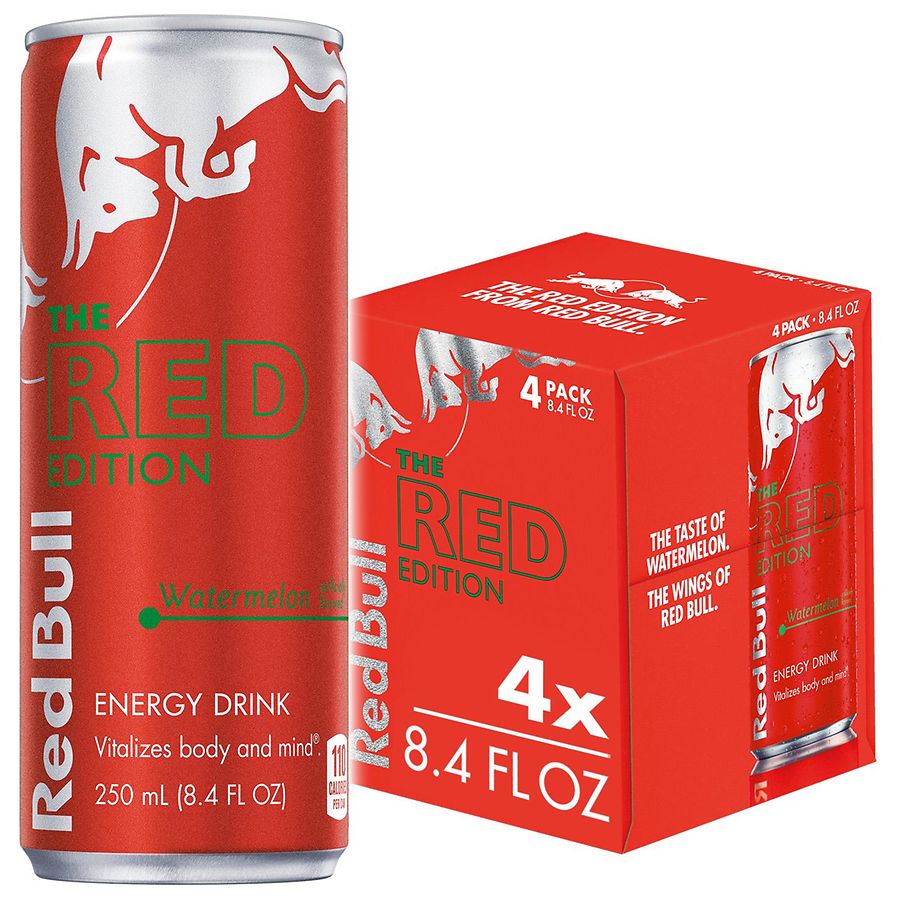 Red Bull Red Edition Energy Drink Watermelon Walgreens 9982