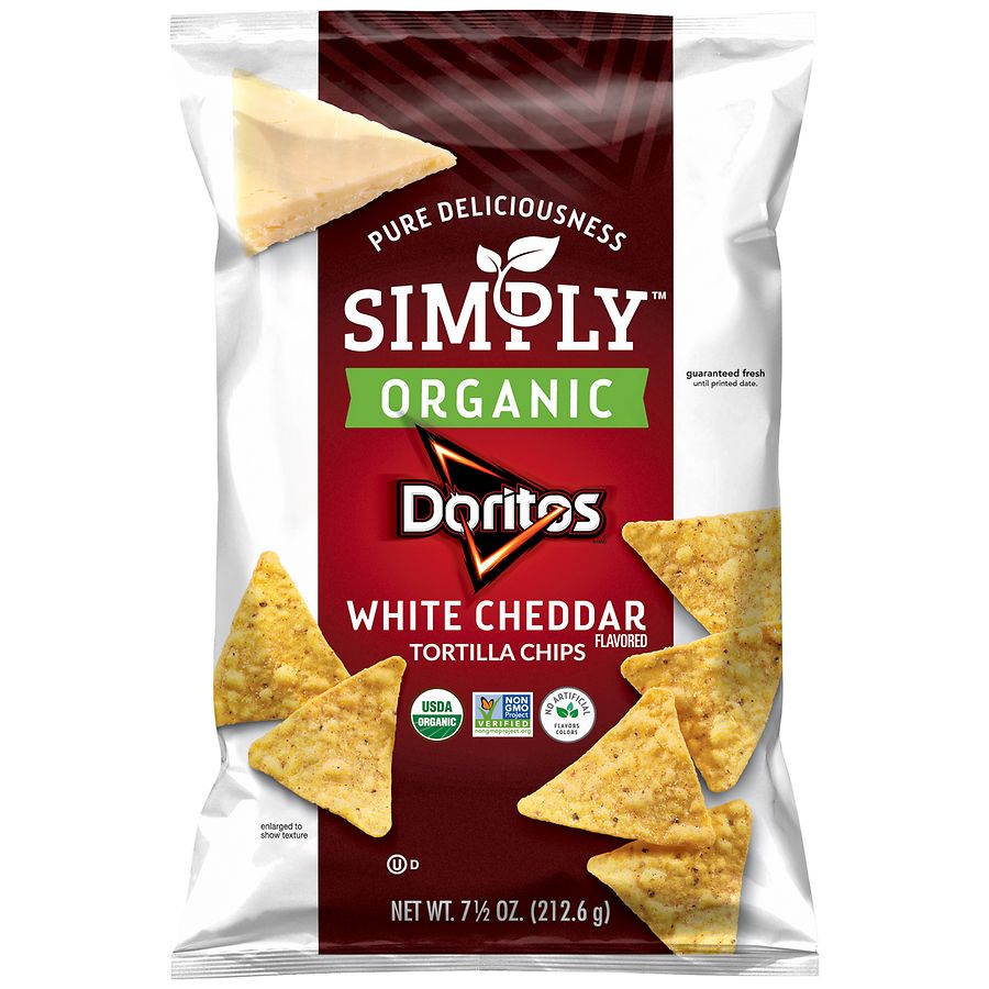 Doritos Simply Organic Tortilla Chips White Cheddar Walgreens