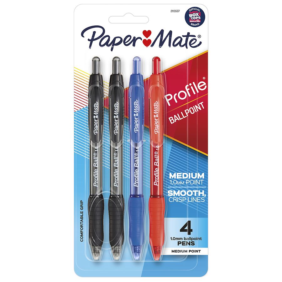 Paper Mate Ink Joy Medium Point Assorted Ink Colors Ballpoint Pens 8 Ea, School Supplies