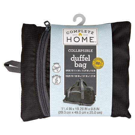 Complete Home Collapsible Duffle Bag Black